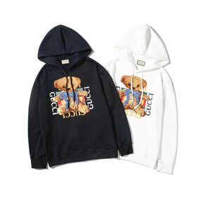 GUCCI(グッチ) ロゴ＆テディベア オーバーサイズ スウェットシャツ  2色 - XXL / ホワイト