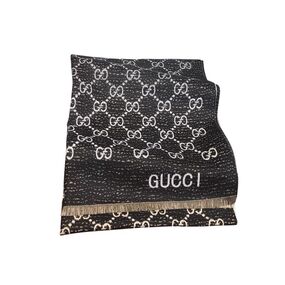 GUCCI(グッチ) ダブルジャカード GGウール スカーフ