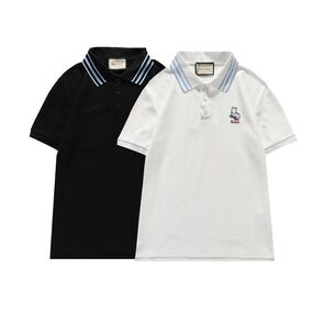 GUCCI(グッチ) わんこ エンブロイダリー付き コットン ポロシャツ 2色 - XXL / ホワイト